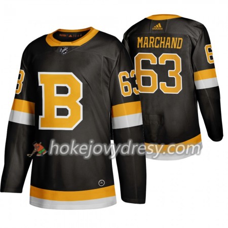 Pánské Hokejový Dres Boston Bruins Brad Marchand 63 Adidas 2019-2020 Černá Authentic